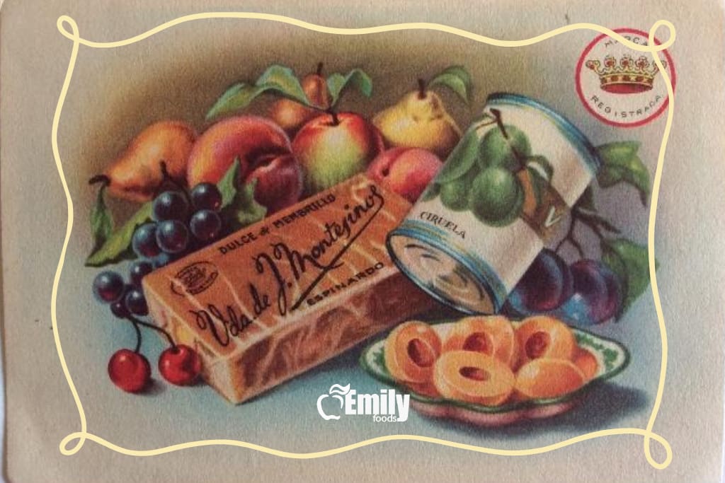 Historia del membrillo en la huerta murciana: origen y legado artesanal 5 Antigua imagen comercial de dulce de membrillo de Espinardo, Murcia